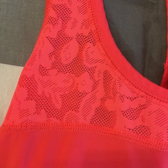 AE Neon Coral Racerback Tank - Picture 3 of 4